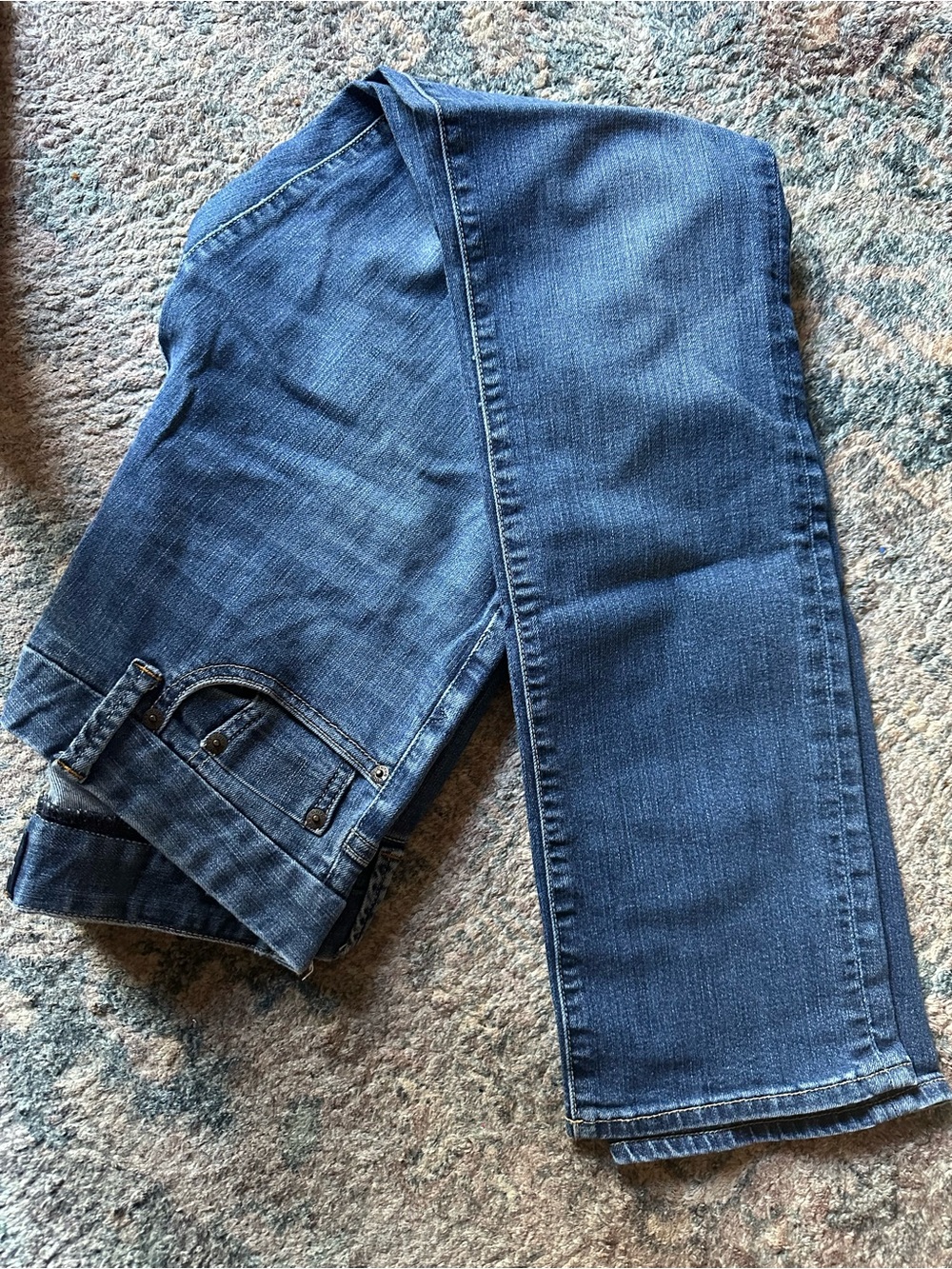 Lucky Brand Men's Dark Blue Straight Jeans
